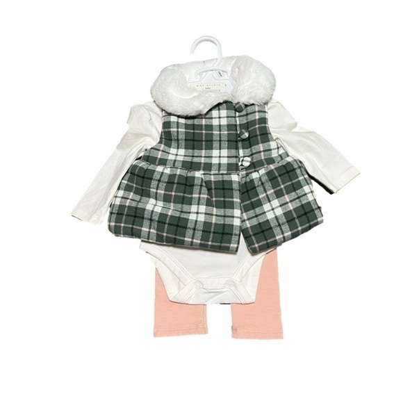 MAX Studio Baby 3 Piece Set (Sz 0-3 Months) - Picture 1 of 6